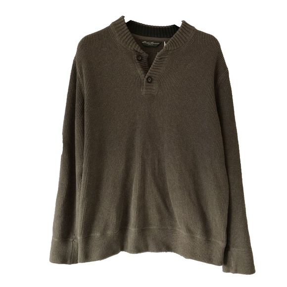 Eddie Bauer Other - Eddie Bauer Size XL Sweater Henley 1/4 Button Pull Over Long Sleeve Men